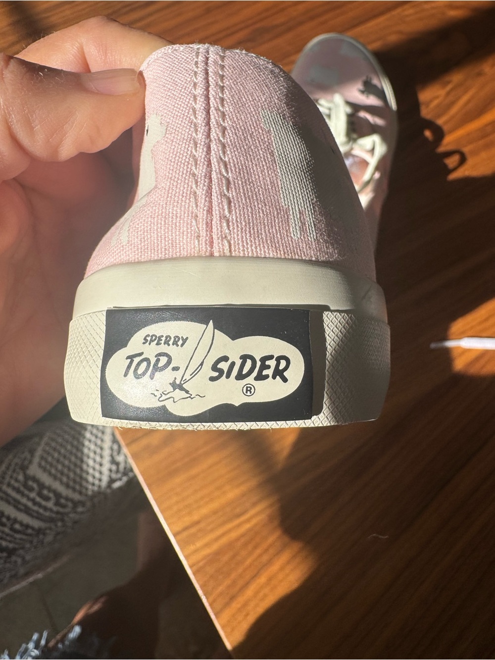 Sperry Top-Sider x Warm & Wonderful Pink Black Sheep Canvas Sneakers
Womens sz 6 - Picture 2 of 4